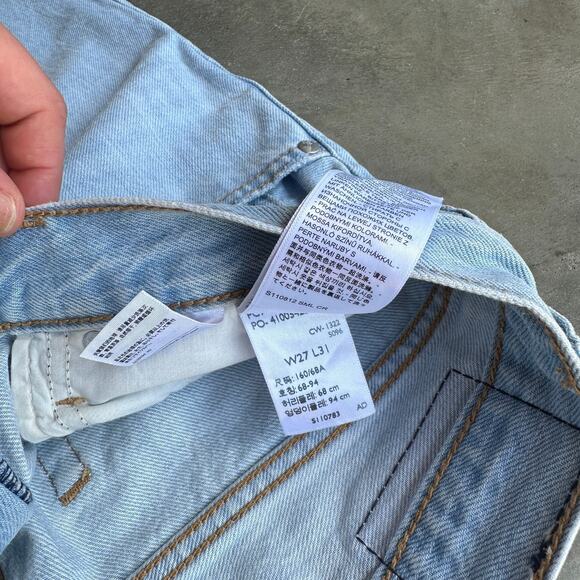 Vintage Levi's Silver Tab Jeans Women's 27x31 Blue '94 Baggy Distressed Denim - Picture 4 of 7